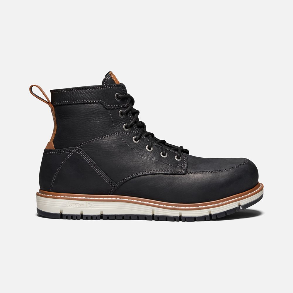 Botte de Travail Keen Homme Noir | San Jose 6" (Aluminum Toe) | SICVZ-0359